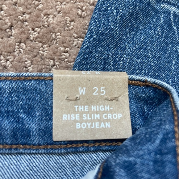 NWT Madewell High-Rise Boy Jean Crop size 25 - Picture 3 of 4